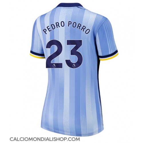 Maglie da calcio Tottenham Hotspur Pedro Porro #23 Seconda Maglia Femminile 2024-25 Manica Corta